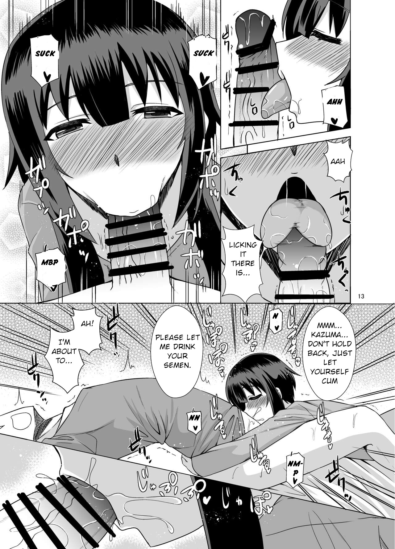 Hentai Manga Comic-A Book About Megumin Slurping With Her Mouth-Read-12